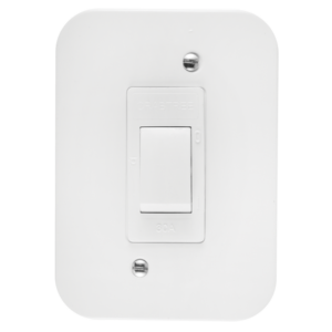 Classic Industrial Double Pole 30A Isolator on Surface Box
