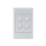 AUS A104: 4 Lever Wall Switch