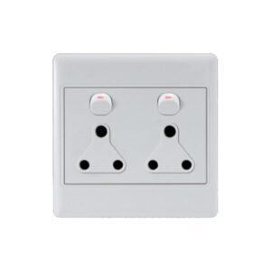 AUS- D01: 4X4 Double Wall Switched Socket 2X16A