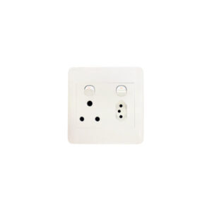 AUS- D02: 4X4 Double Wall Switched Socket 1X16A + New 1X16A