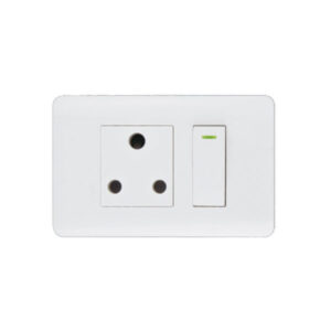 AUS M-08-B: 4X4 Single Wall Switched Socket 4X2