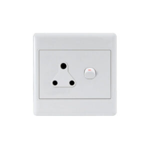 AUS M-08 (S001): 4X4 Single wall switched socket 1X16A